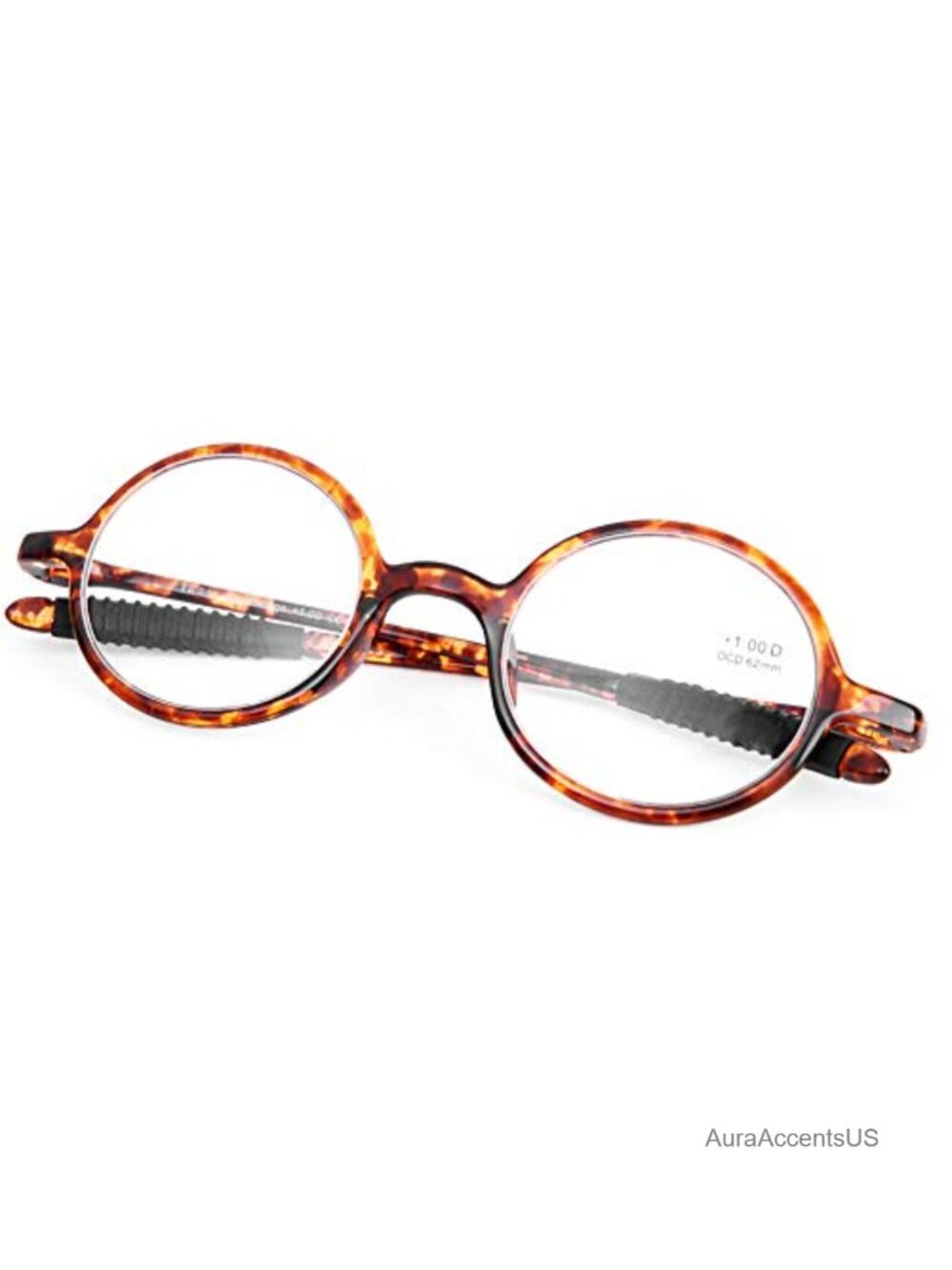 Round Reading Glasses Flexible Lightweight Resin Lens 1.50 Readers